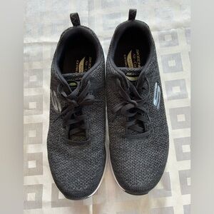 Skechers Men's Charcoal and Black Sneakers